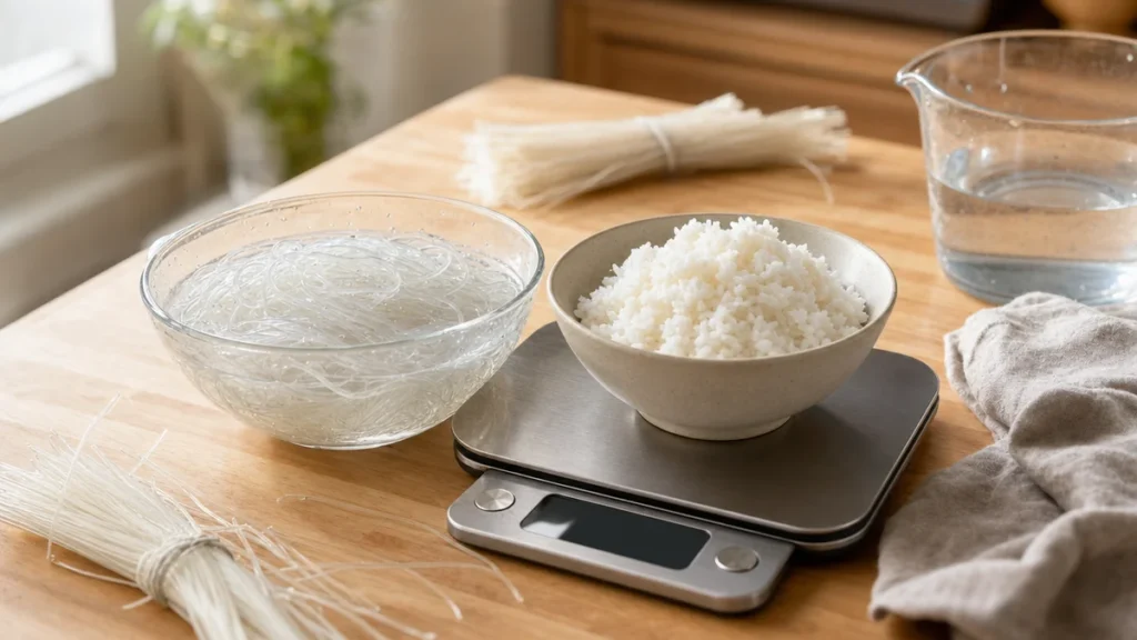 冬粉熱量比白飯低是誤解？破解乾濕重量與吸水率的迷思