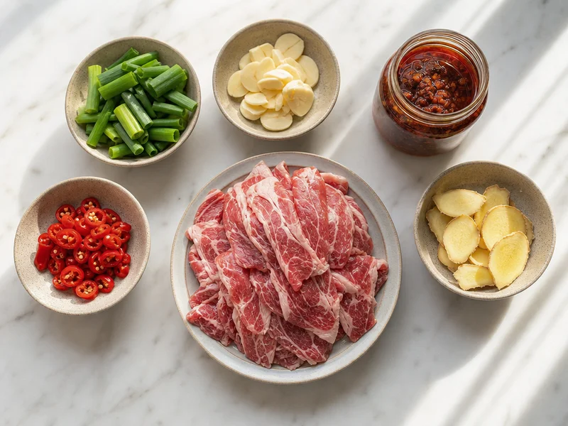 沙茶羊肉食材清單