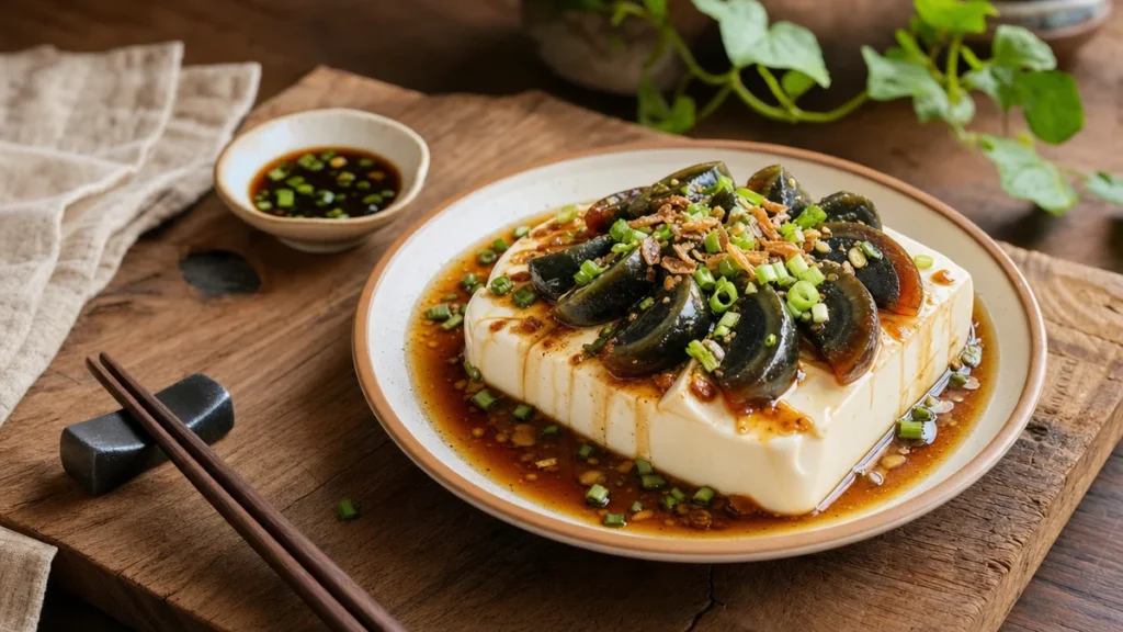 皮蛋豆腐食譜｜家常涼拌做法，醬汁比例與擺盤技巧一次學會