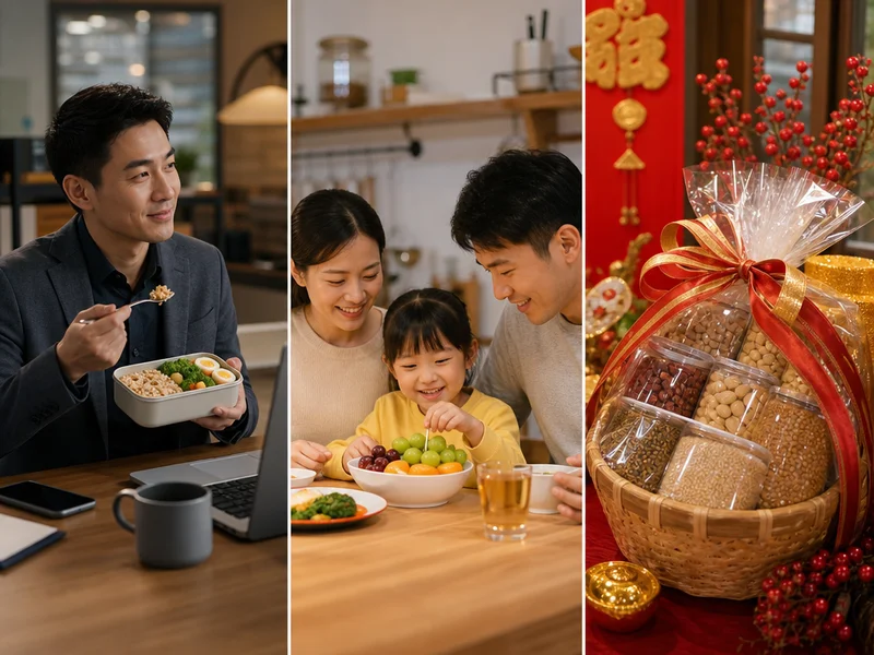 上班族、小家庭到年節送禮：不同情境的原型食物實踐