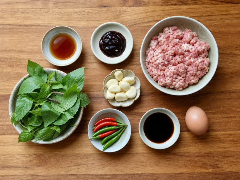 打拋豬食材清單