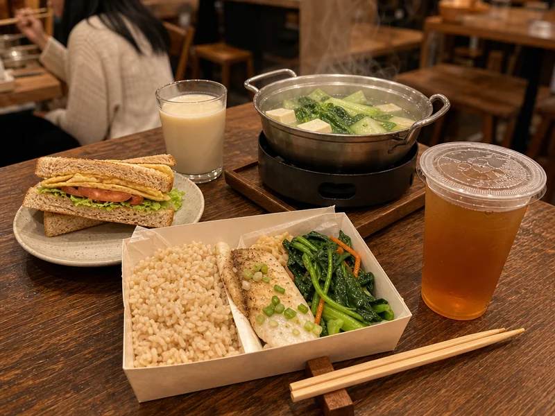 台灣日常場景的得舒飲食：早餐店、便當、火鍋與手搖飲怎麼過關：早餐、便當、火鍋與無