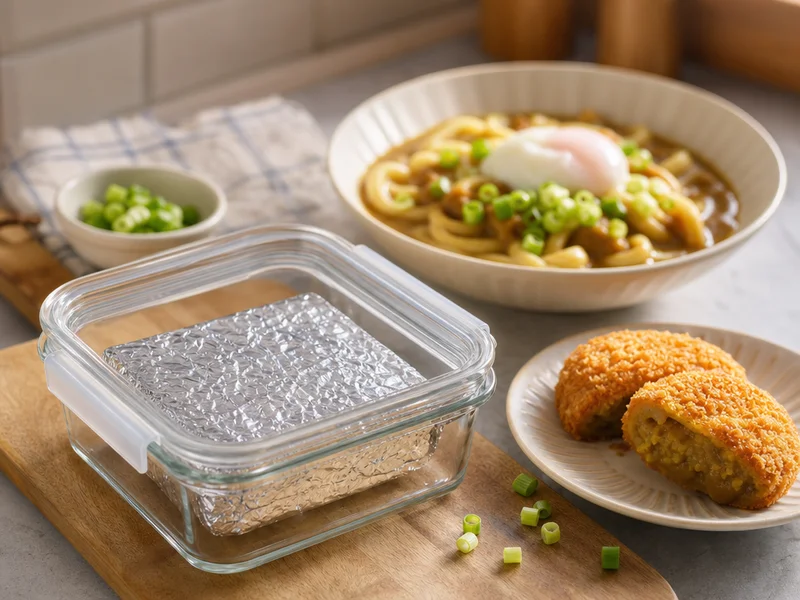 咖哩塊的剩料保存與咖哩飯以外的用法：保存盒裡的咖哩塊與咖哩烏龍麵